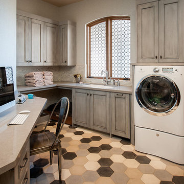 Laundry with workspace