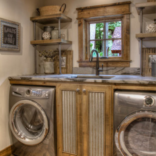 75 Beautiful Rustic Laundry Room With Granite Countertops Pictures Ideas July 2021 Houzz