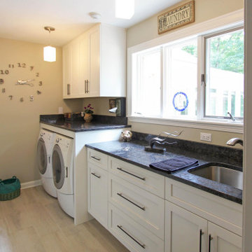Medallion White Cabinetry in Laundry Room