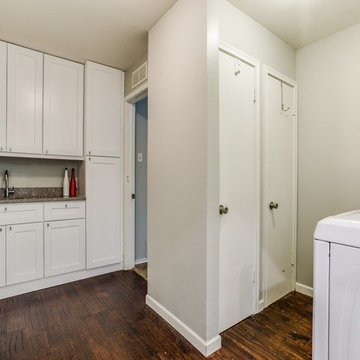 Midcentury Kitchen, Living Room, Entry, Laundry Remodel