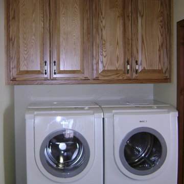 Miller Oak Laundry Cabinets