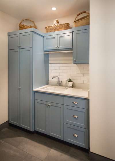 Farmhouse Laundry Room by M.O.Daby Design