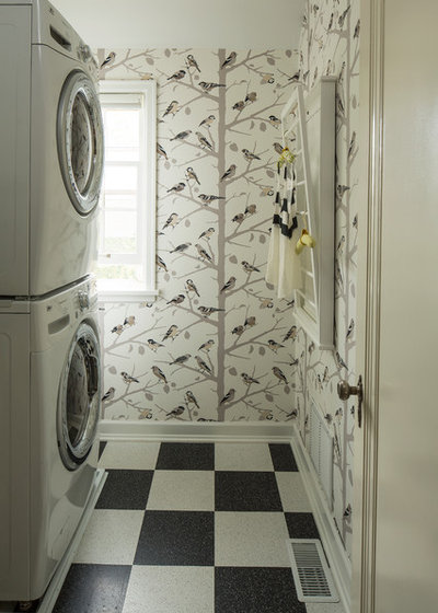 Eclectic Laundry Room by Lucy Interior Design