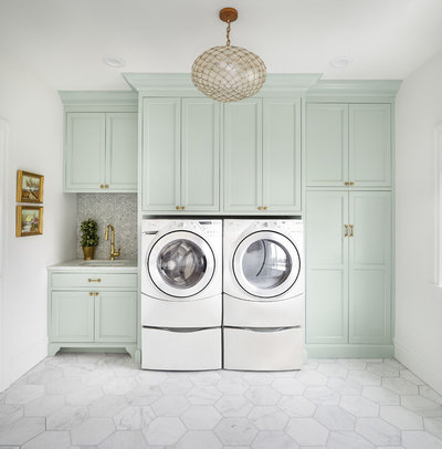 Transitional Laundry Room by The Fox Group
