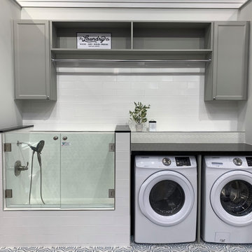MULTI-PURPOSE DOG SHOWER & LAUNDRY ROOM COMBO
