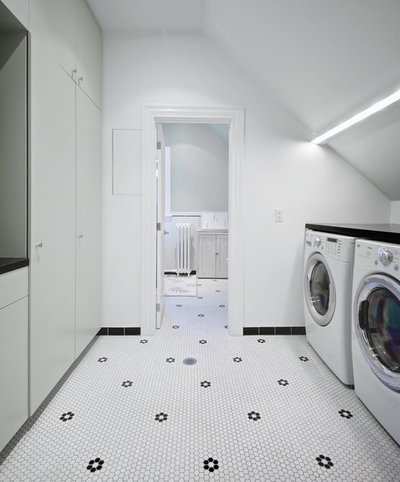 Scandinavian Laundry Room by Andrew Snow Photography