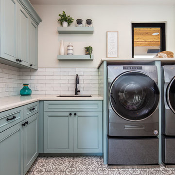 75 L-Shaped Laundry Room Ideas You'll Love - February, 2023 | Houzz
