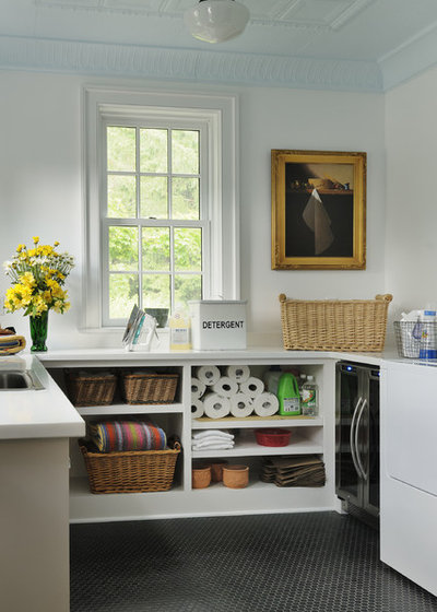 Traditional Laundry Room by Crisp Architects