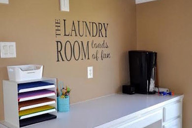 Inspiration for a timeless laundry room remodel in Houston