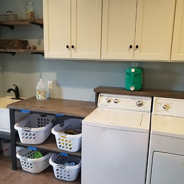 Organized laundry room