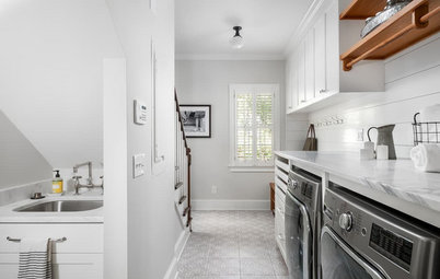 Before and After: Remodeled Laundry Room Lightens Up