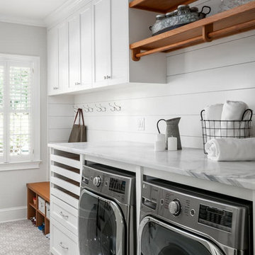 Organized Mudroom and Laundry