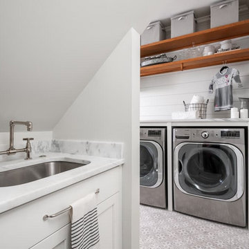 Organized Mudroom and Laundry