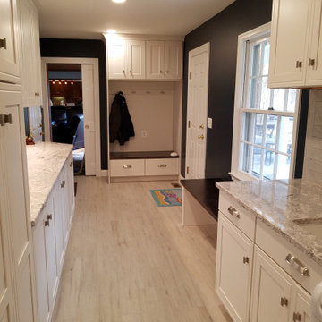 Painted white laundry/room