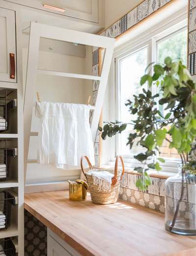 Rustic Laundry Room by STEFANI STEIN