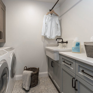 Patterned Tile Laundry Room - June Way Project