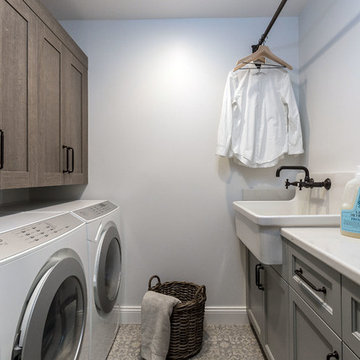 Patterned Tile Laundry Room - June Way Project