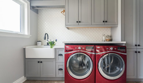Blue, Green and Gray Cabinets Star in the Top New Laundry Rooms