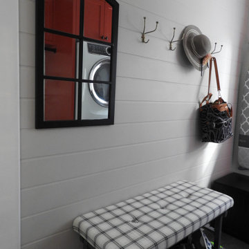 Red Laundry Room