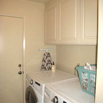 Refaced Laundry Room Cabinets