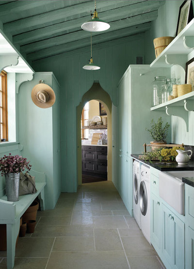 Mediterranean Laundry Room Room of the Day: Southern Living Idea House laundry room