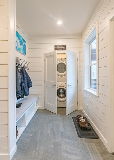 Beach Style Laundry Room by grouparchitect