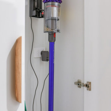 Laundry with dyson hanging space