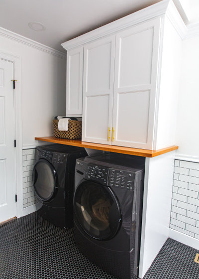 Transitional Laundry Room by Authentic Interiors