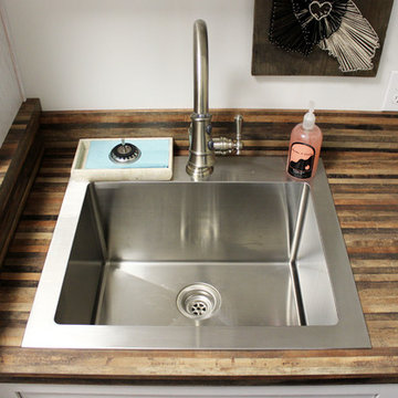 Rustic Laundry Room with Sliding Barn Doors ~ Medina, OH