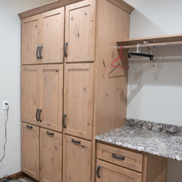 Rustic Mudroom/Laundry