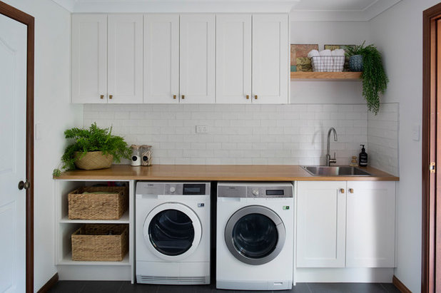 Country Laundry Room by Elska Interiors