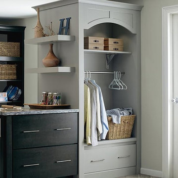 Schrock Cabinets: Dark Gray Laundry Cabinets