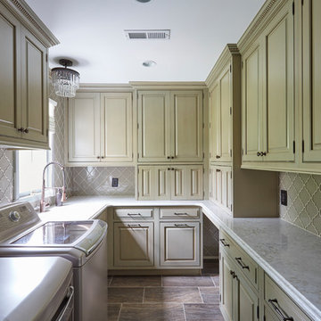 Shady Side Kitchen Remodel with Laundry Room