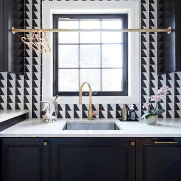 Sleek, Modern Home with Brass & Quartz Accents