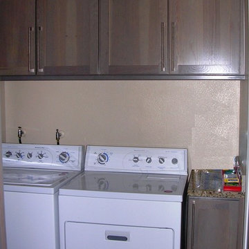 Small laundry room with built-ins in Los Altos, CA