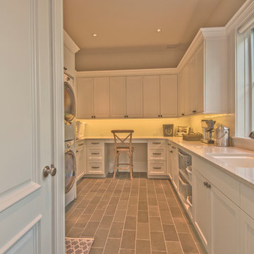 Spacious Laundry Room with a View