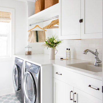 75 Ceramic Tile Laundry Room Ideas You'll Love - April, 2022 | Houzz