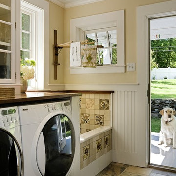 Stunning laundry room, mud room & dog shower