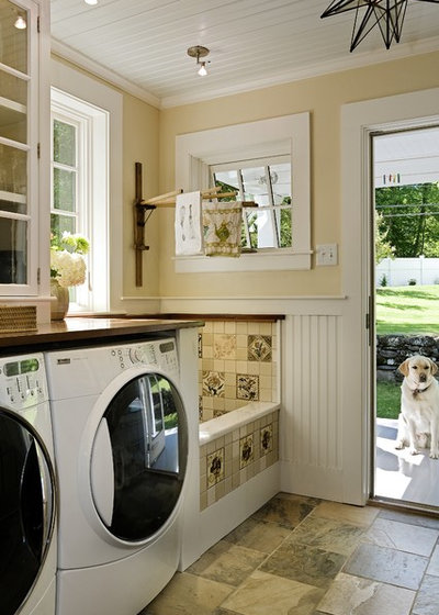 Traditional Laundry Room by Smith & Vansant Architects PC