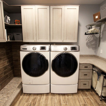 Stunning Laundry Room with Mud Room and Dog Washing Station ~ Brecksville, OH