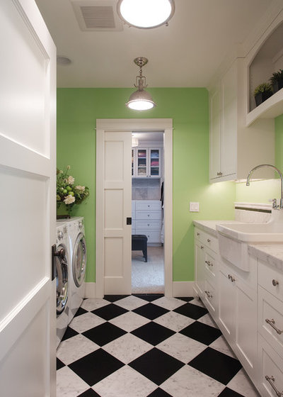 Traditional Laundry Room by Kristi Spouse Interiors