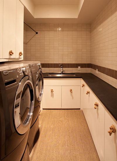 Contemporary Laundry Room by SB Architects