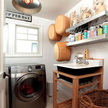 Eclectic Laundry Room the unadorned laundry room