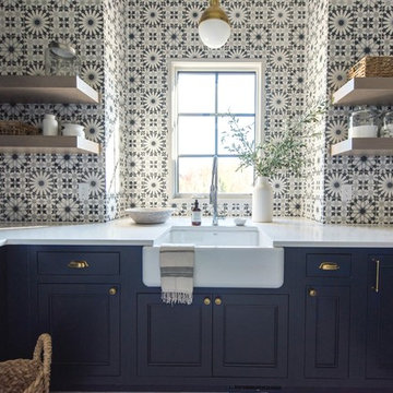 Transitional Laundry Room