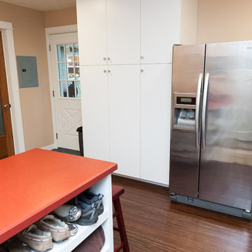 The Yellow Cabinet Kitchen and Mudroom