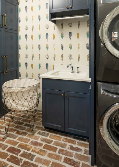 Transitional Laundry Room by The Sitting Room