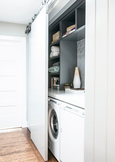 Contemporary Laundry Room by Caitlin Jones Design