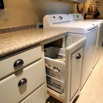 Traditional Bathroom and Laundry Room and Half Bath Remodel