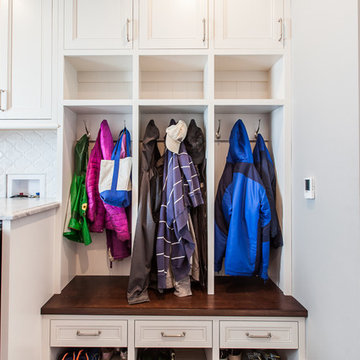Traditional Laundry + Mudroom in Clarendon Hills