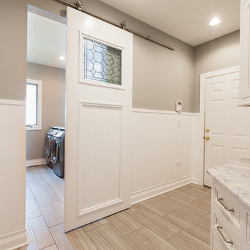 Traditional Laundry + Mudroom in Clarendon Hills